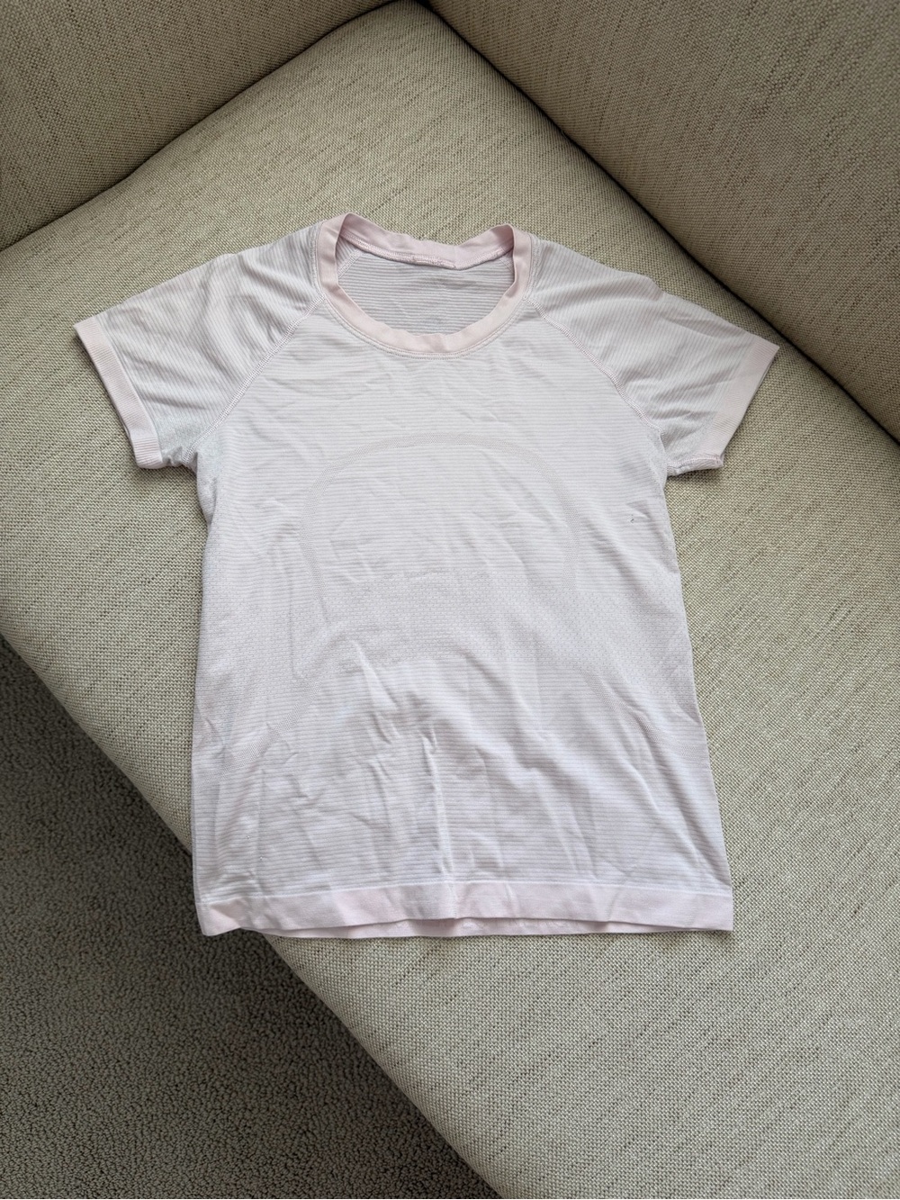 Lululemon Soft Pale Pink Short Sleeve Tee